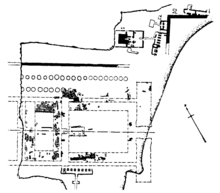 220px plan of the eastside of the ramesside temple in the asasif