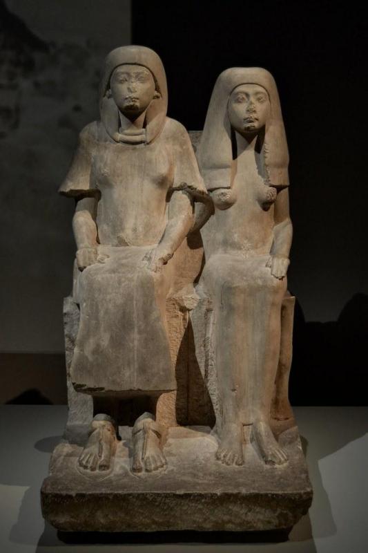 Horemheb et sa premiere epouse amenia british museum