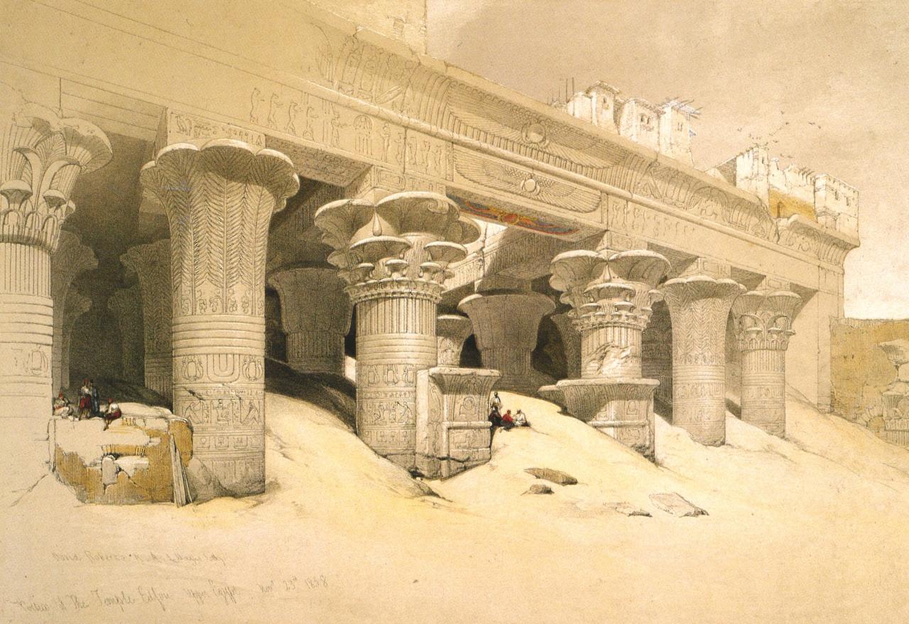 Portique de temple d'Efnou 